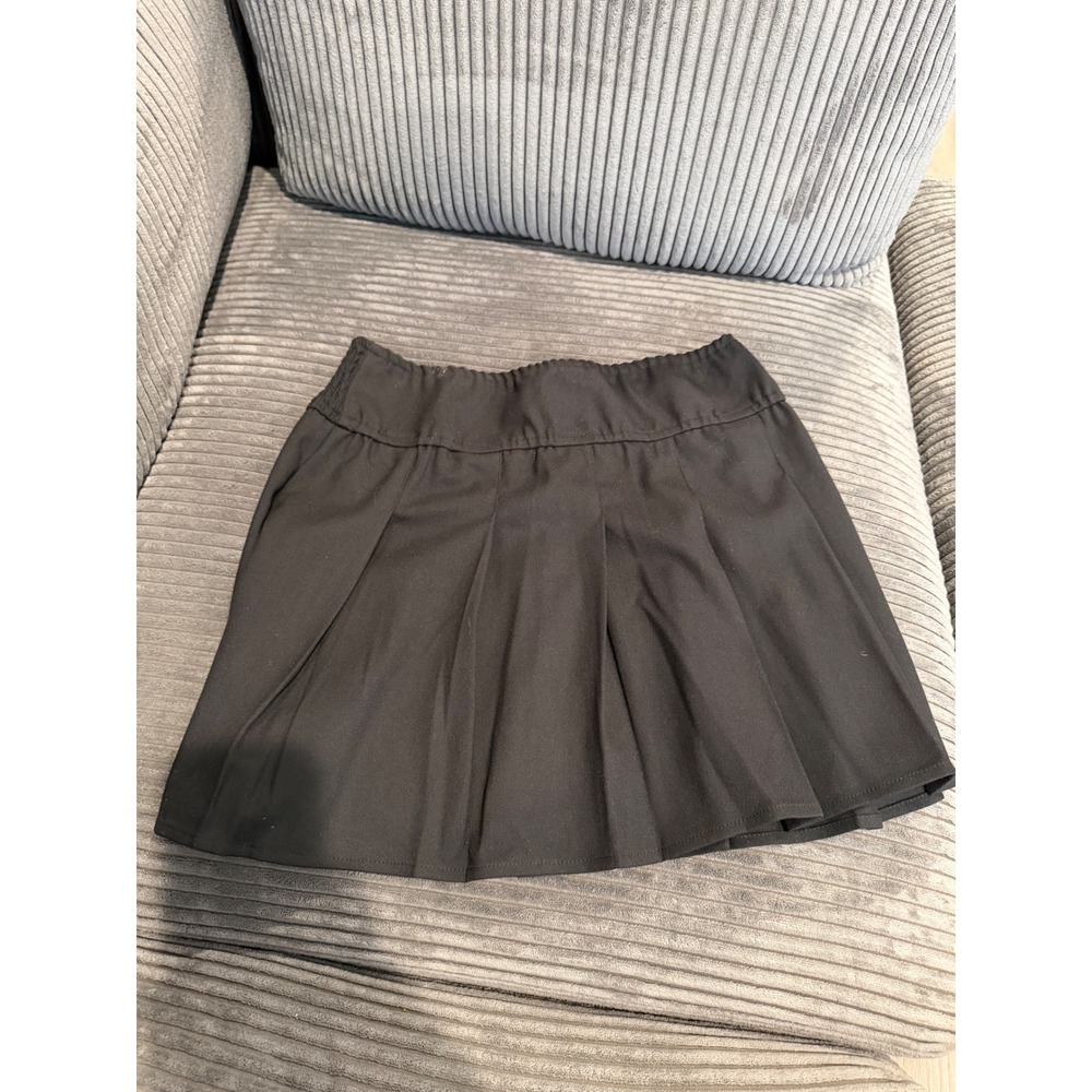 Hollister Ultra High Rise Pleated Mini Skirt Black Size S